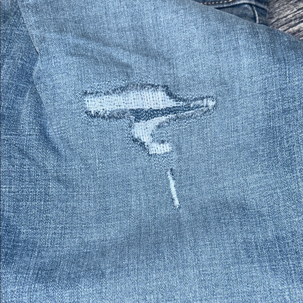 Levi's Light Blue High-Rise Distressed Straight Jeans size 22W Preloved - Picture 14 of 15